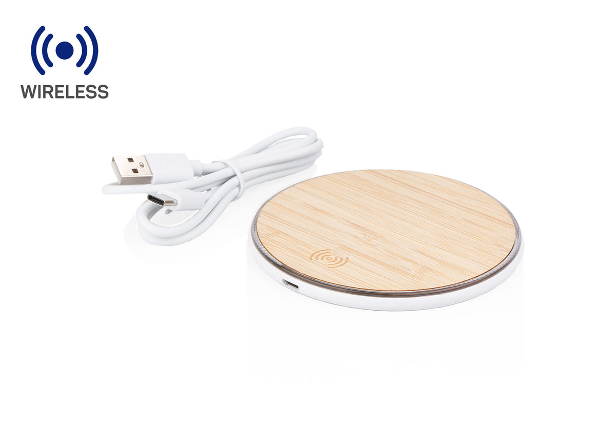 Cargador Wireless Bambú