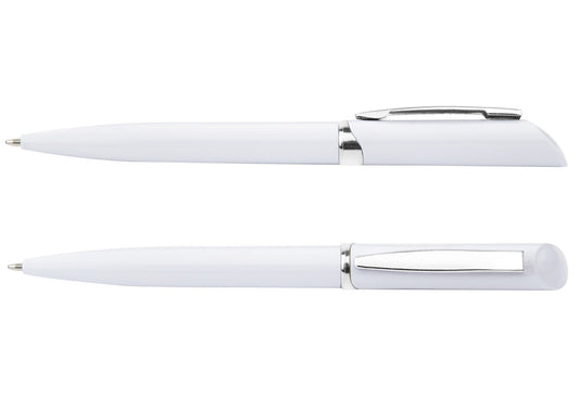 Bolígrafo Dresde - Blanco Sólido