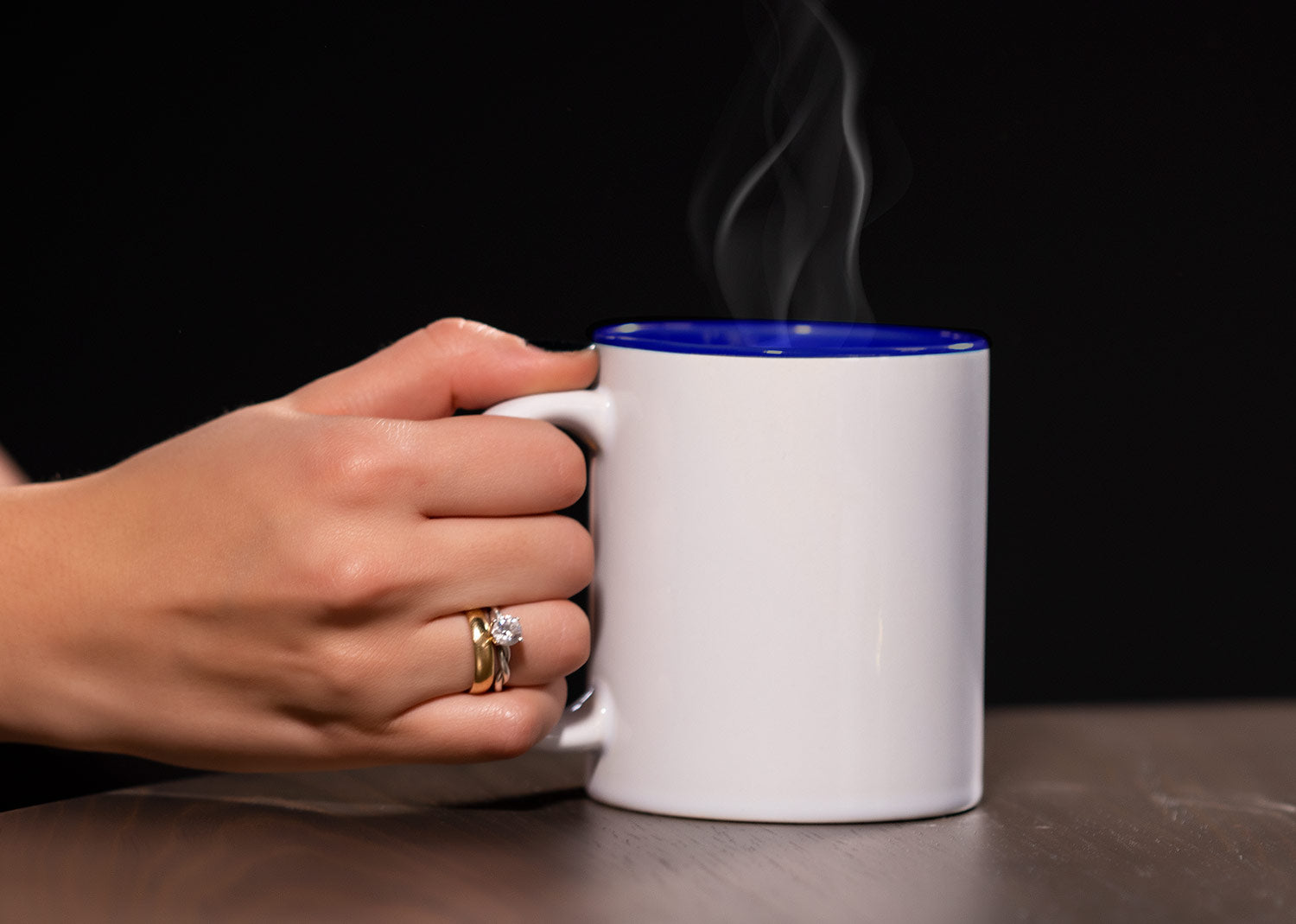 Mug Sublime 11oz - Blanco / Azul