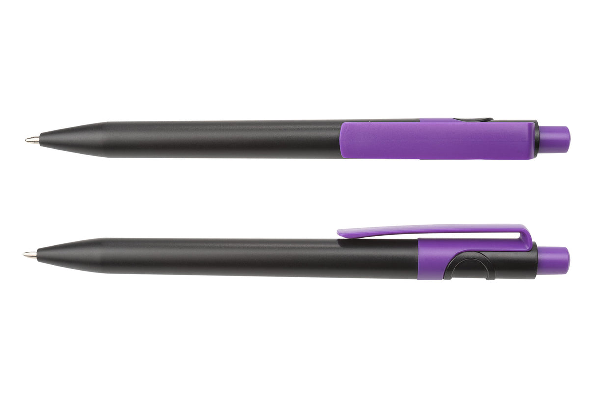 Bolígrafo Siena Negro - Morado