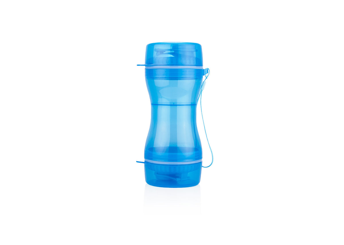 Bebedero 2en1 para Mascotas Snoopy - Azul