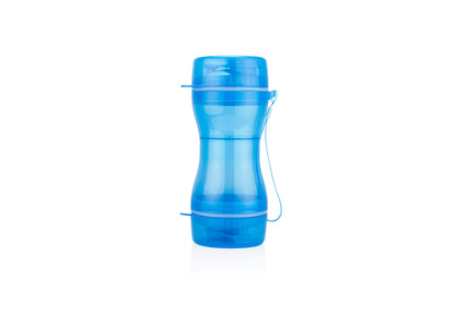Bebedero 2en1 para Mascotas Snoopy - Azul