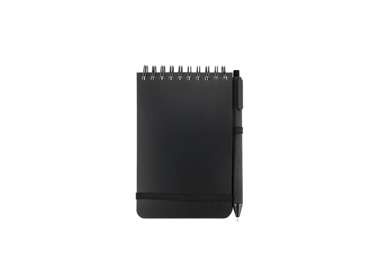 Libreta Clasp con Bolígrafo - Negro