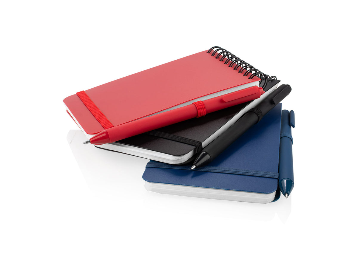Libreta Clasp con Bolígrafo - Rojo