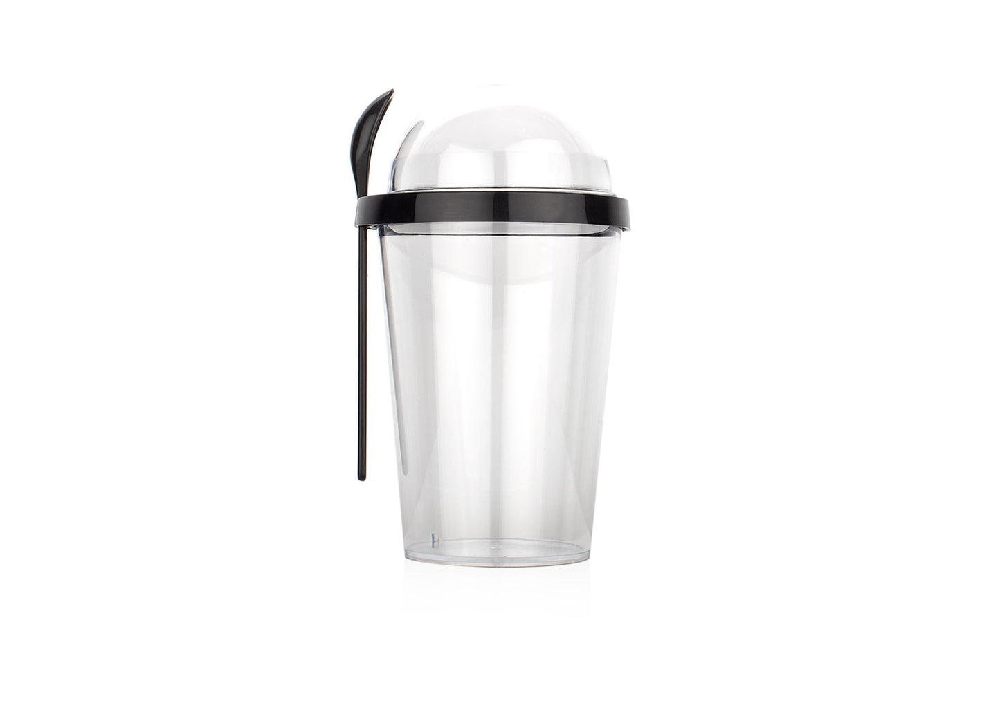 Vaso Plastico Buck 450 ml / 15 Oz - Transparente / Negro