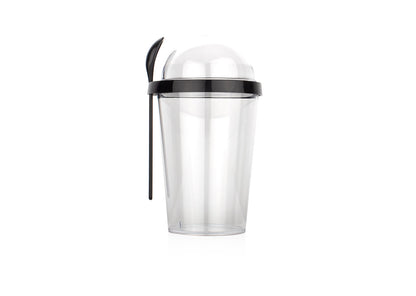 Vaso Plastico Buck 450 ml / 15 Oz - Transparente / Negro