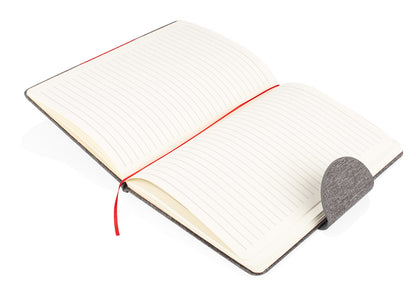 Libreta Galilei - Gris Claro / Rojo