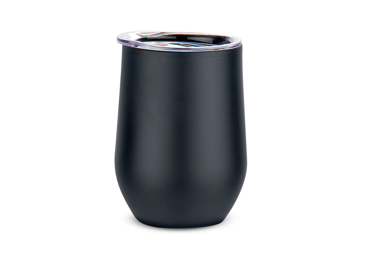 Vaso en Acero Queen 400 ml / 13 Oz - Negro
