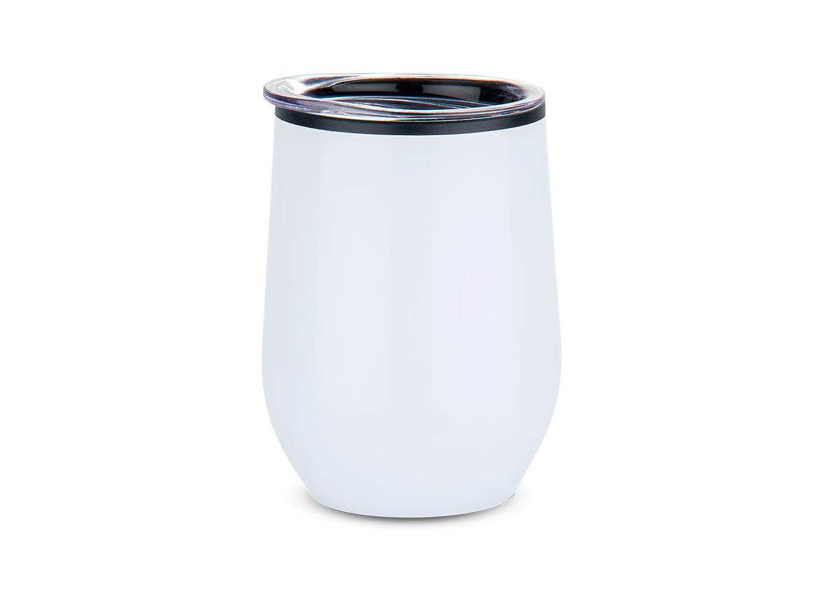 Vaso en Acero Queen 400 ml / 13 Oz - Blanco