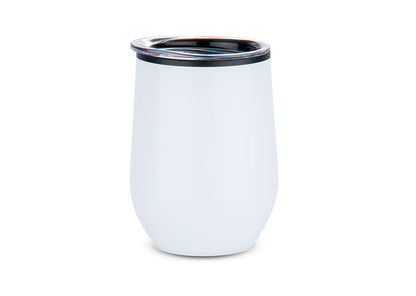 Vaso en Acero Queen 400 ml / 13 Oz - Blanco