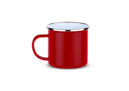 Taza Esmaltada Galaxy 400 ml / 13 Oz - Rojo