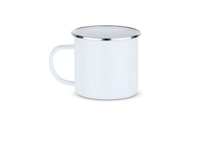 Taza Esmaltada Galaxy 400 ml / 13 Oz - Blanco