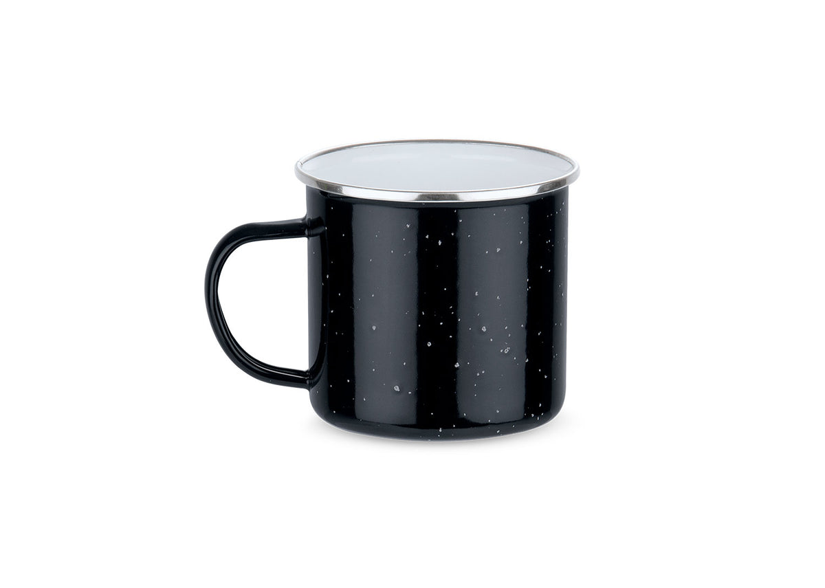Taza Esmaltada Galaxy 400 ml / 13 Oz - Negro