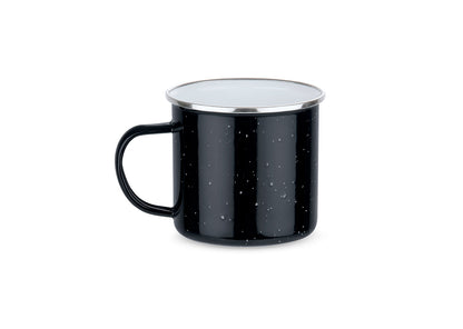 Taza Esmaltada Galaxy 400 ml / 13 Oz - Negro