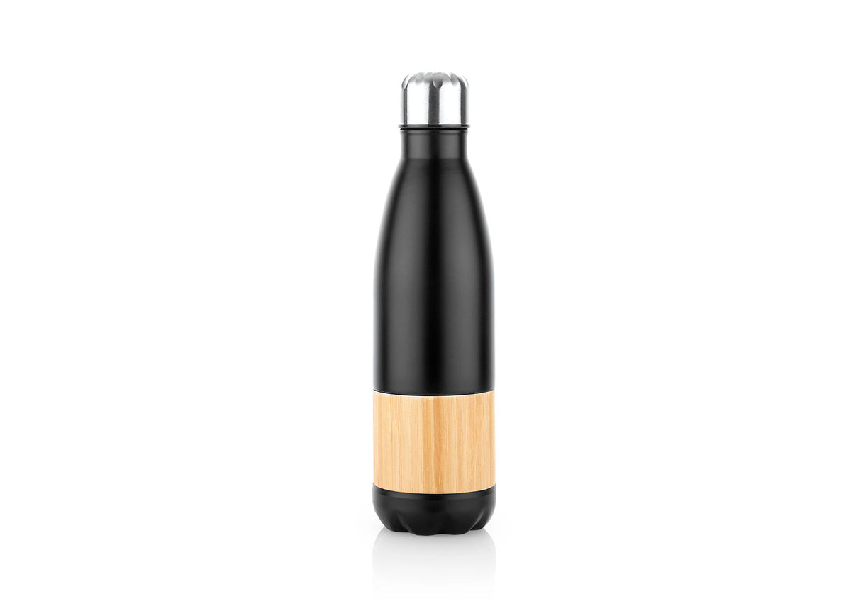 Botella Bambú Lennox 500 ml / 17 Oz - Negro