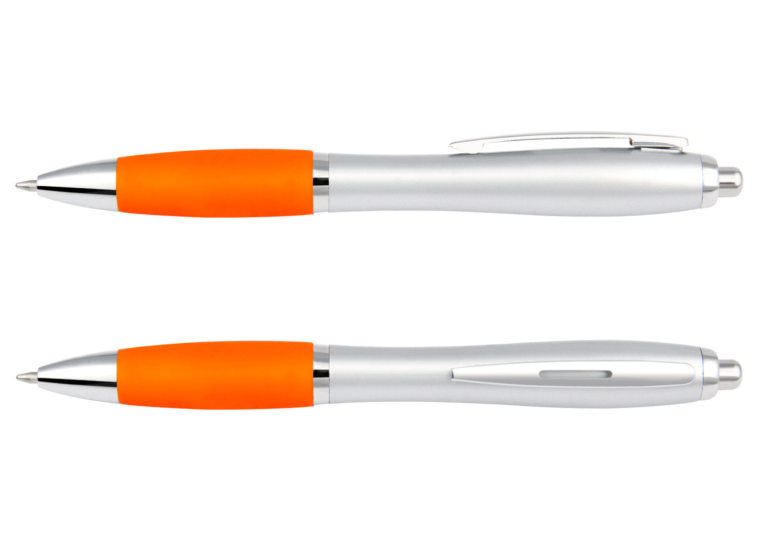 Bolígrafo Manchester Plateado - Naranja