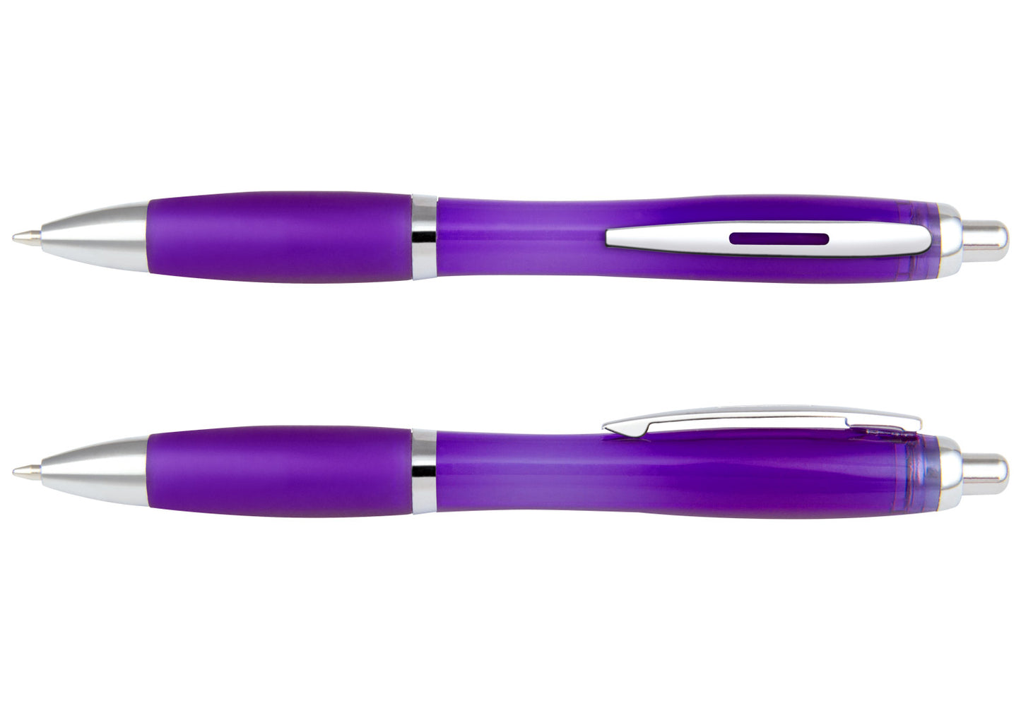 Bolígrafo Manchester Transparente - Morado