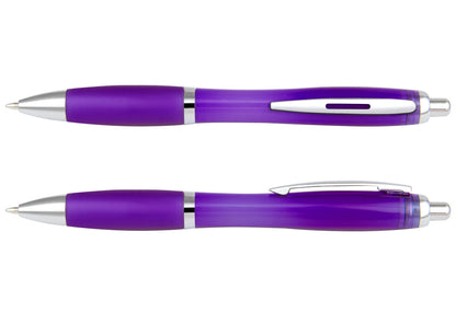 Bolígrafo Manchester Transparente - Morado