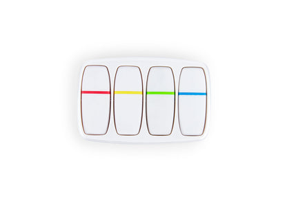 Set Resaltadores Gel x 4 Cube  - Blanco / Blanco