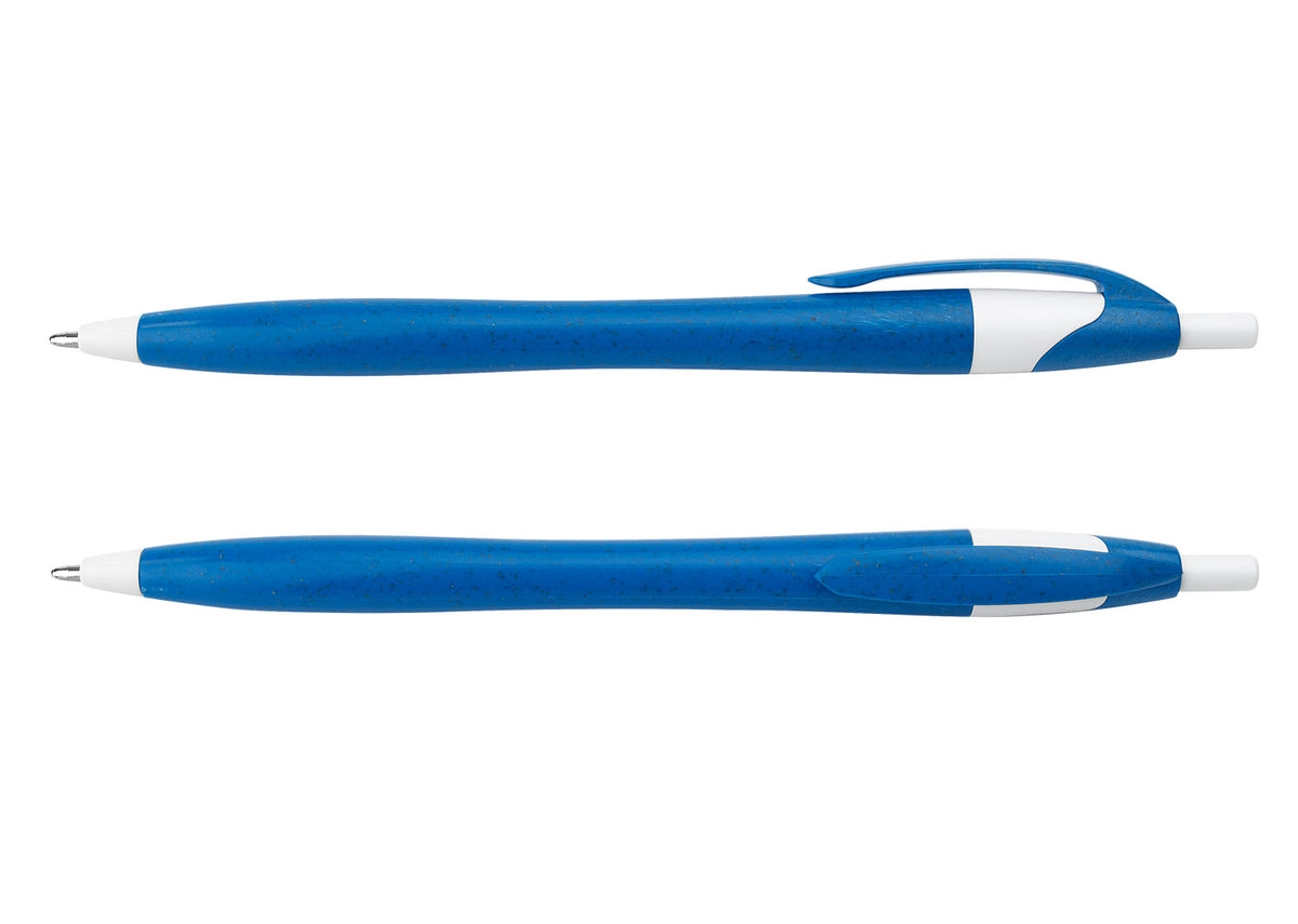 Bolígrafo Deli Paja de Trigo - Azul