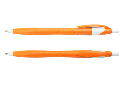 Bolígrafo Deli Paja de Trigo - Naranja