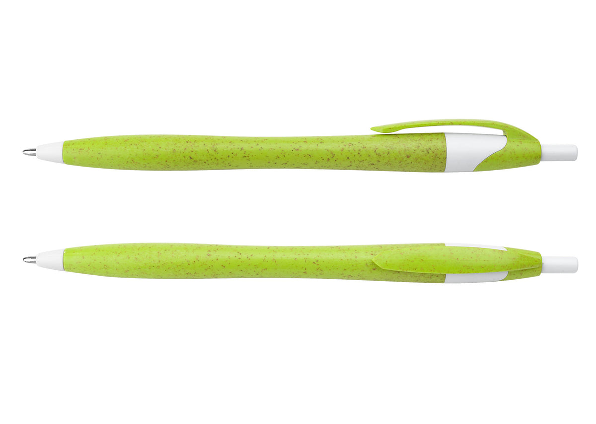 Bolígrafo Deli Paja de Trigo - Verde Limón