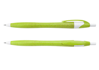 Bolígrafo Deli Paja de Trigo - Verde Limón