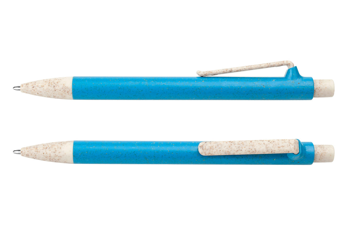 Bolígrafo Suecia Paja Trigo - Azul