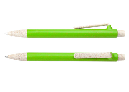 Bolígrafo Suecia Paja Trigo - Verde Limón
