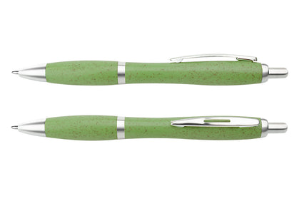 Bolígrafo Manchester Paja de Trigo - Verde Limón
