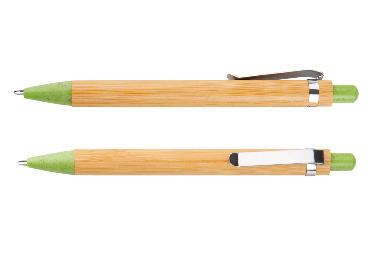 Bolígrafo Austria Bambú - Verde Limón