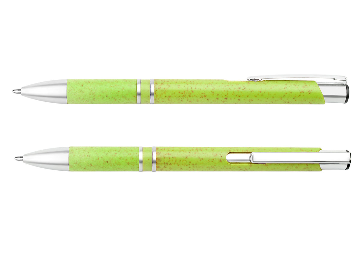 Bolígrafo Montreal Paja Trigo - Verde Limón