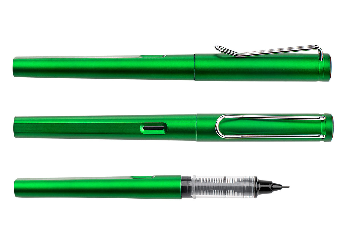 Bolígrafo Roller Santorini Metalizado - Verde Esmeralda