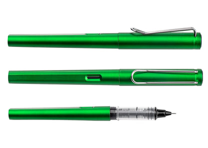 Bolígrafo Roller Santorini Metalizado - Verde Esmeralda