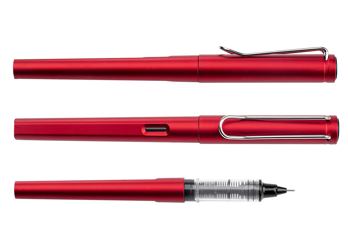 Bolígrafo Roller Santorini Metalizado - Rojo