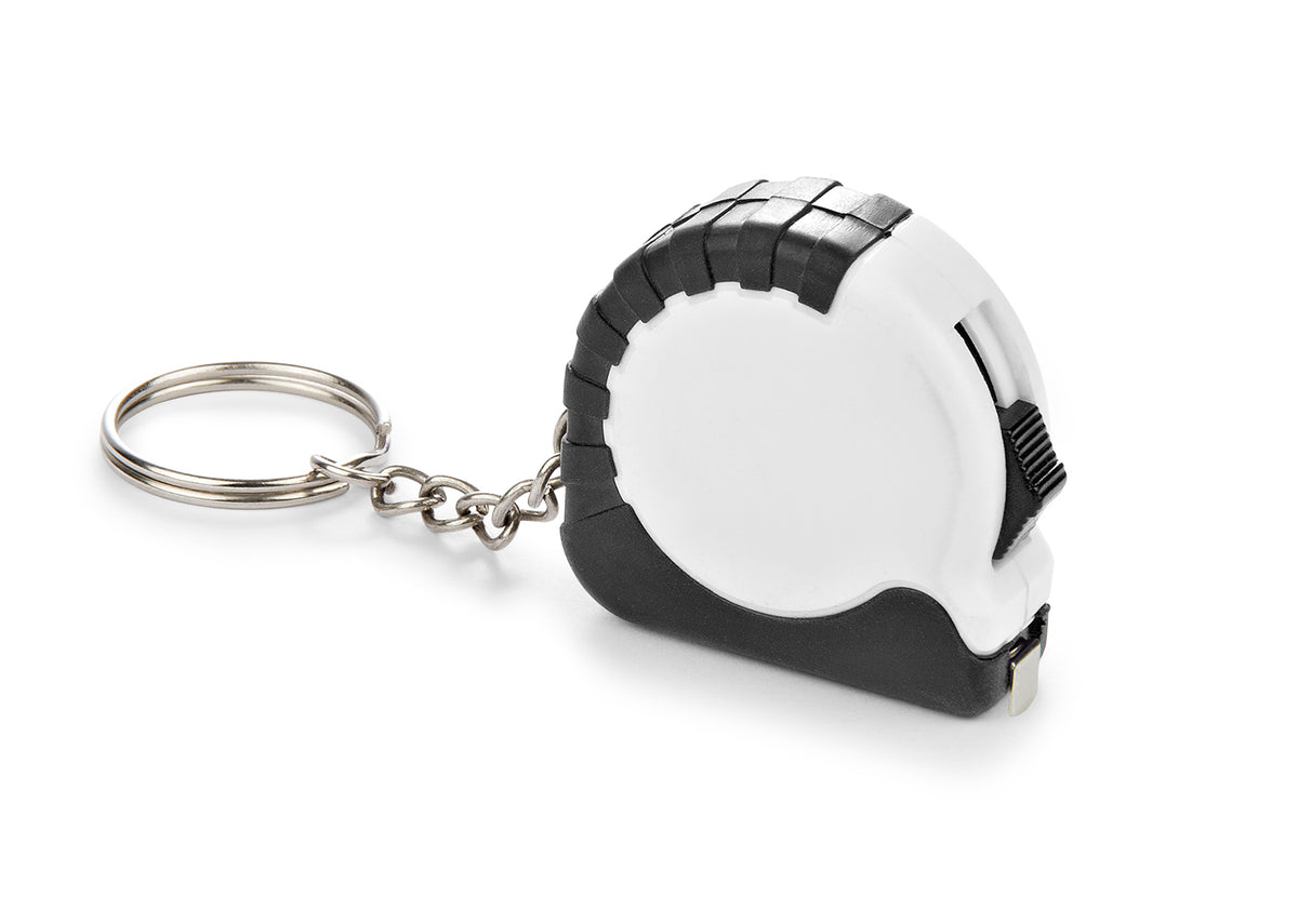 Llavero Mini Flexómetro de Bolsillo - Blanco