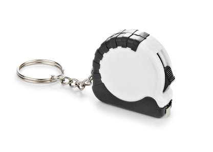 Llavero Mini Flexómetro de Bolsillo - Blanco