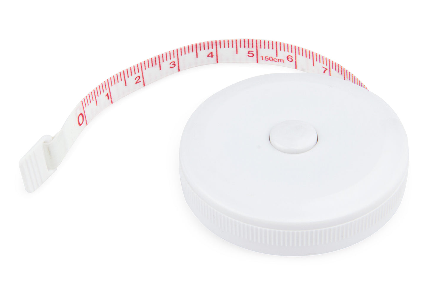 Cinta Métrica Round Plata - Blanco