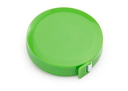 Cinta Métrica Round Plata - Verde Limón