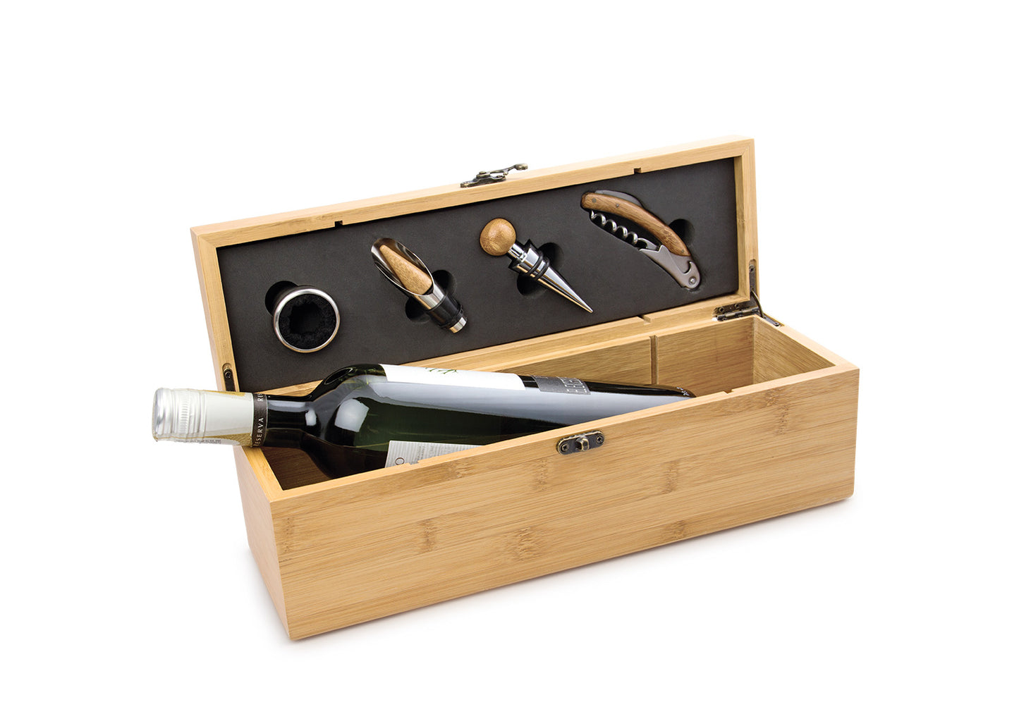 Caja de Bambú para una Botella - Natural