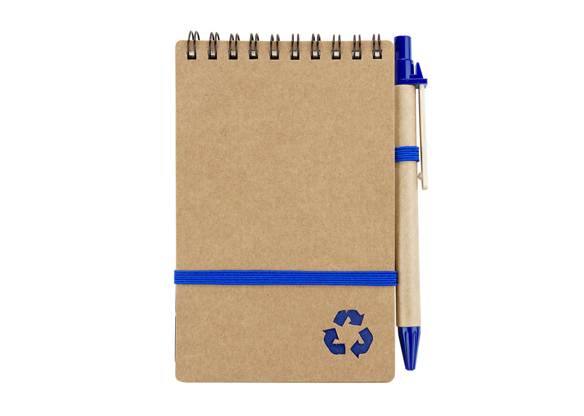 Eco Book con Bolígrafo - Azul Oscuro
