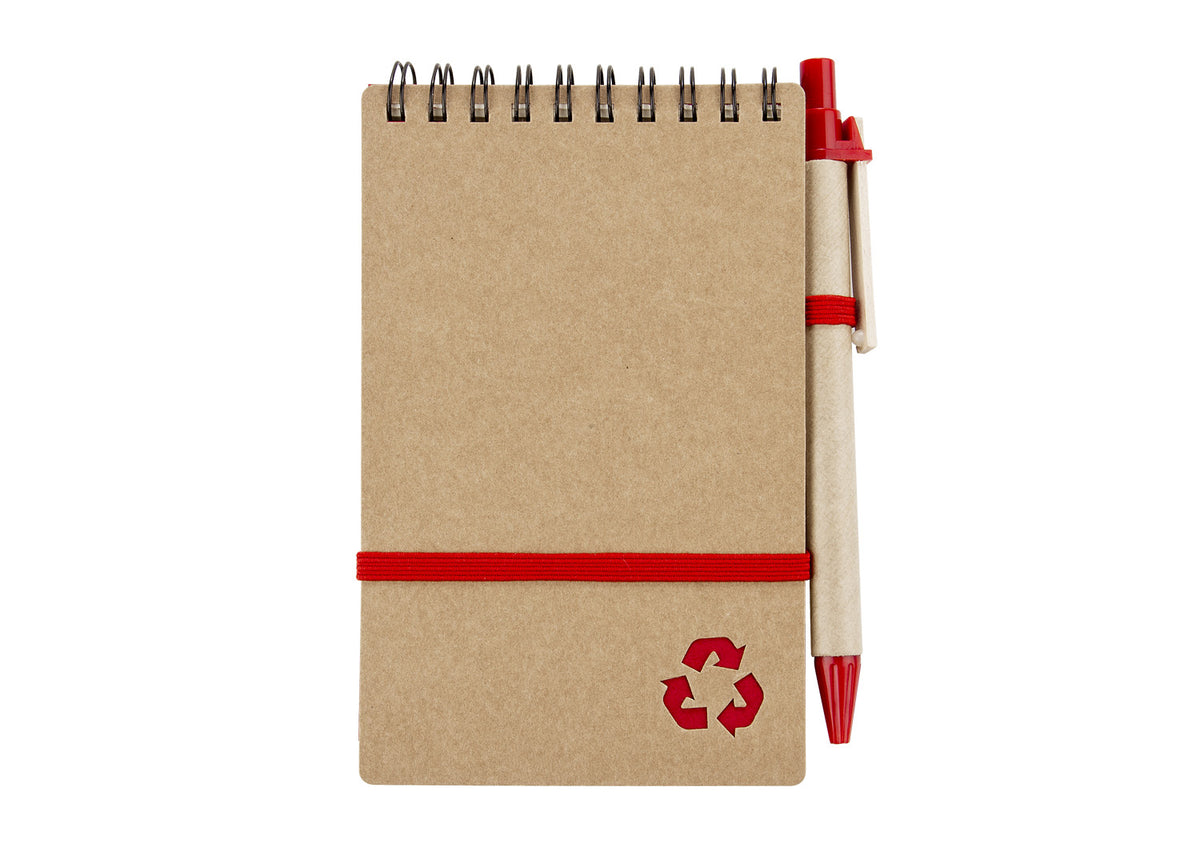 Eco Book con Bolígrafo - Rojo
