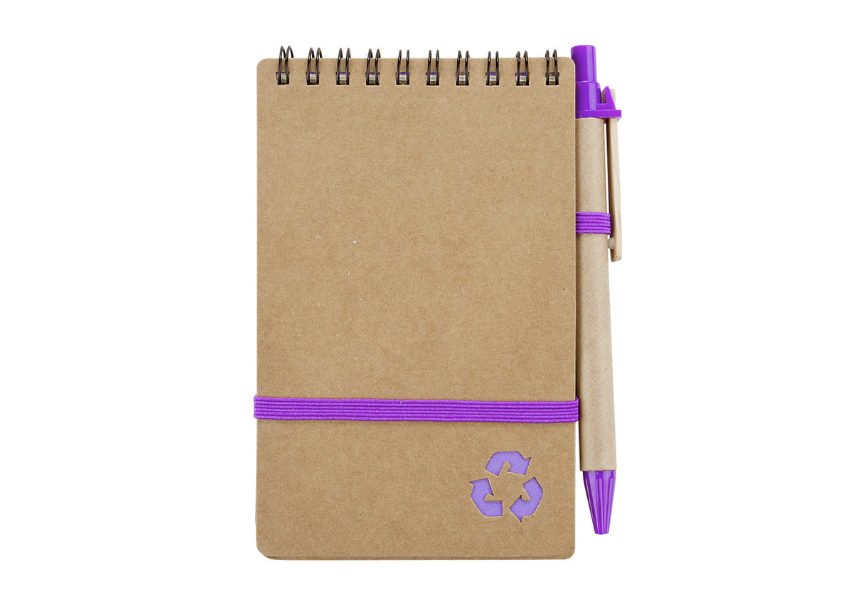 Eco Book con Bolígrafo - Morado
