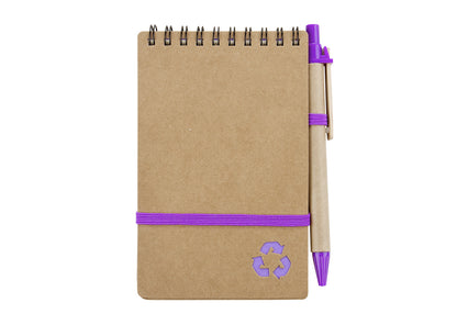 Eco Book con Bolígrafo - Morado