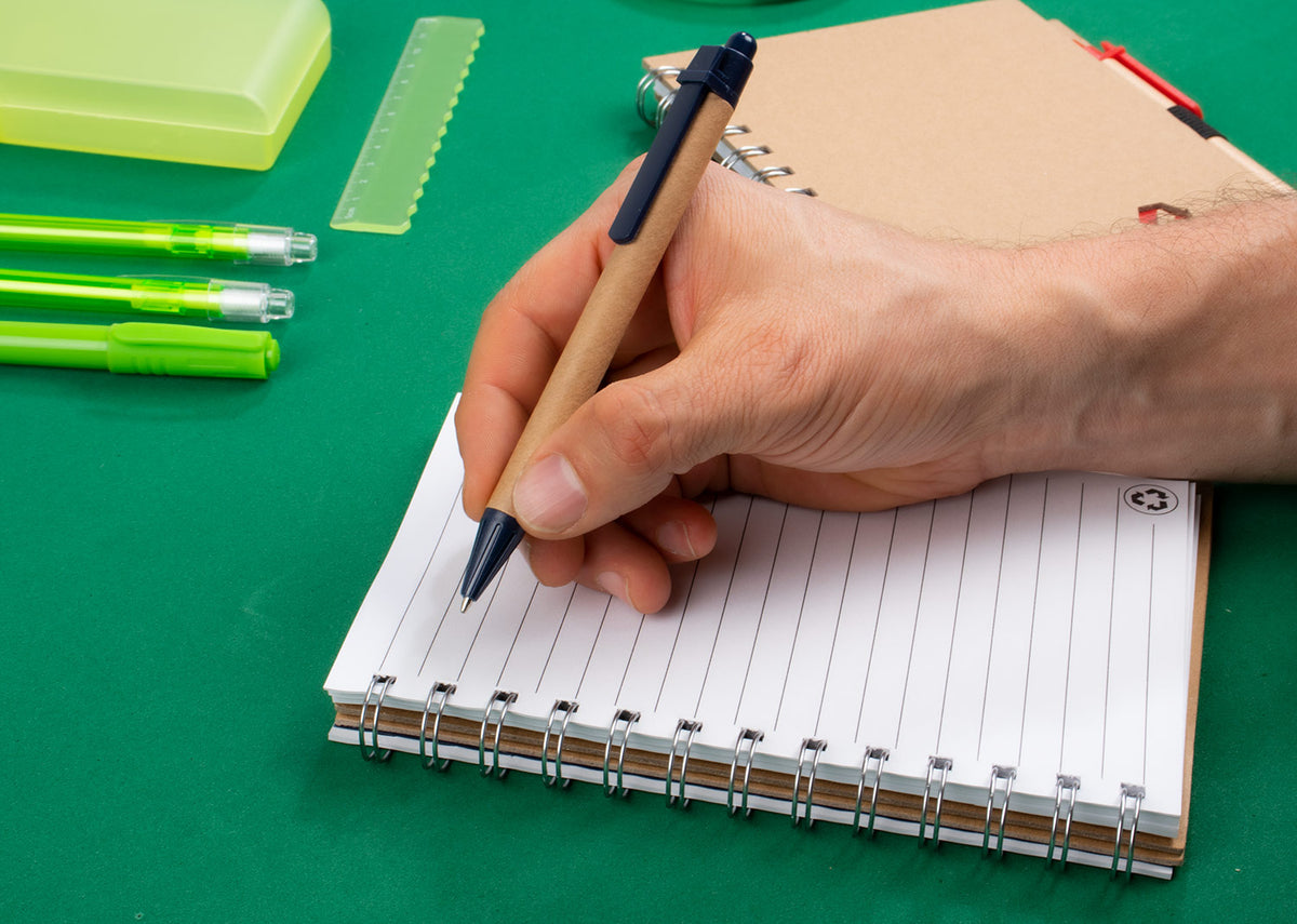 Cuaderno con Bolígrafo - Azul Oscuro