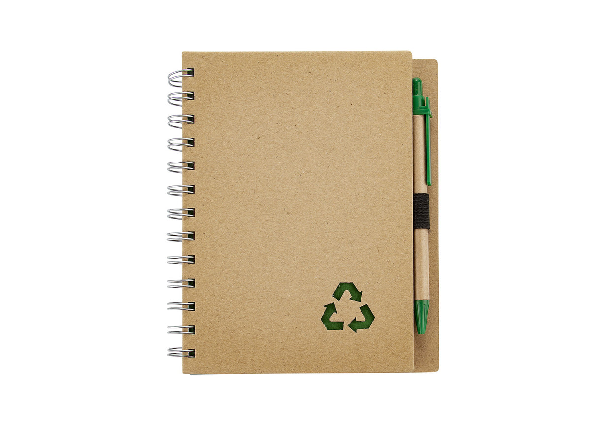 Cuaderno con Bolígrafo - Verde Oscuro