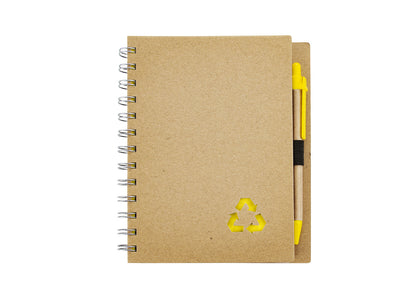 Cuaderno con Bolígrafo - Amarillo