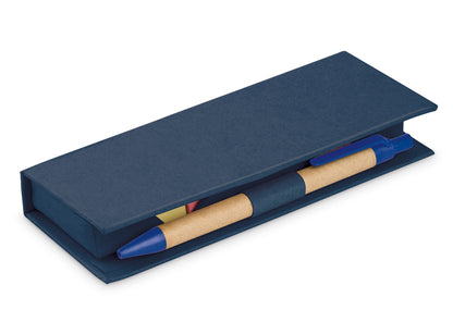 Memo Slim con Bolígrafo - Azul Oscuro