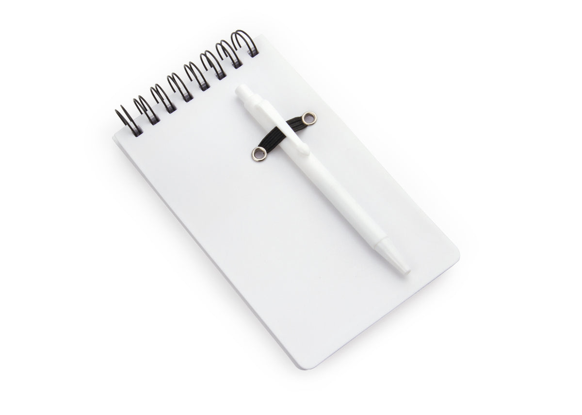 Libreta Slim con Bolígrafo - Blanco