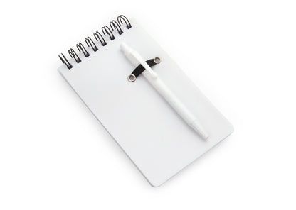 Libreta Slim con Bolígrafo - Blanco